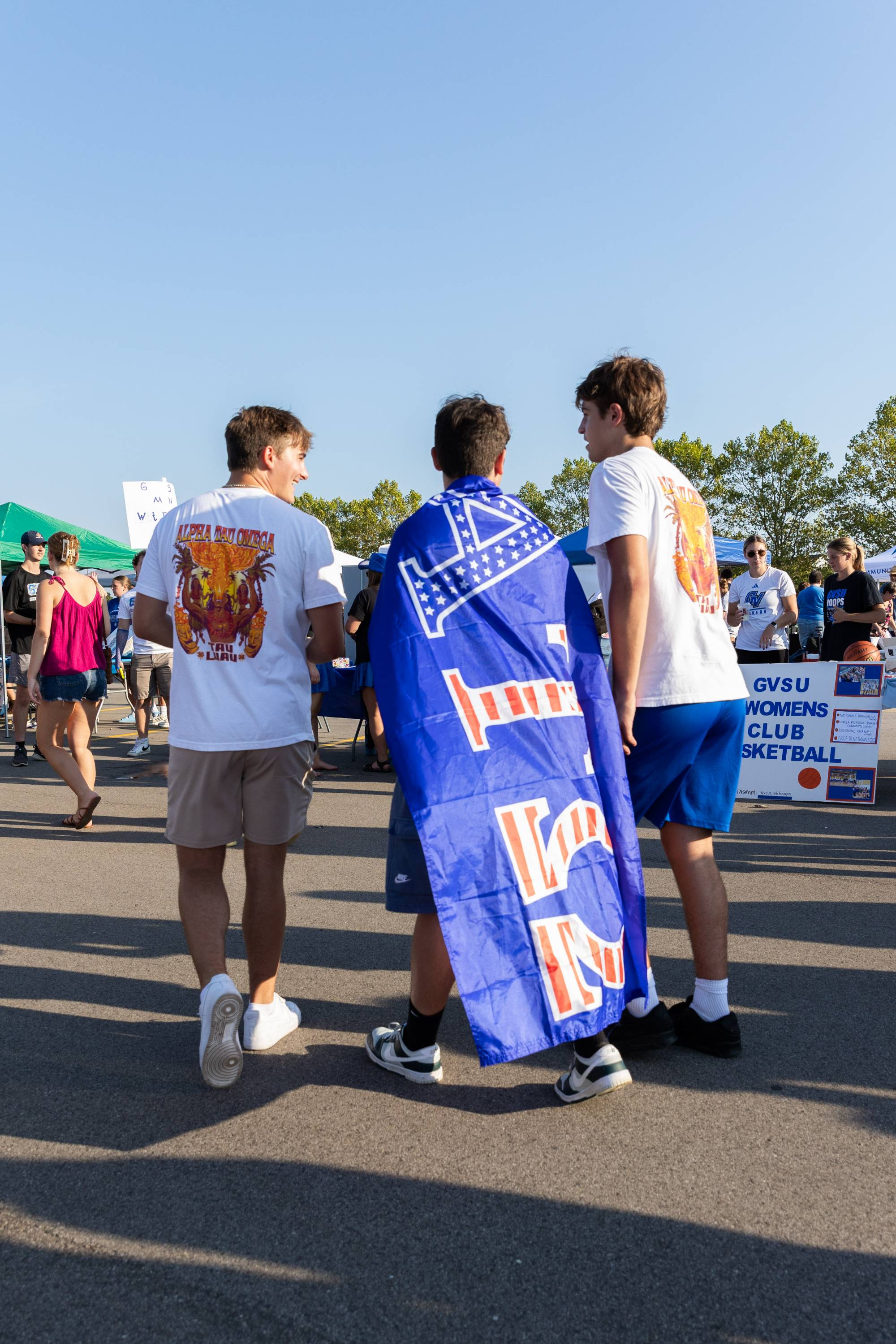Members of Fraternity at Campus Life Night